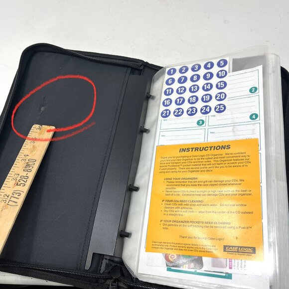 CaseLogic Holds [24] CD/DVD & [24] 3.5" FLOPPY Wallet Holder Keeper Case Logic - Picture 11 of 11